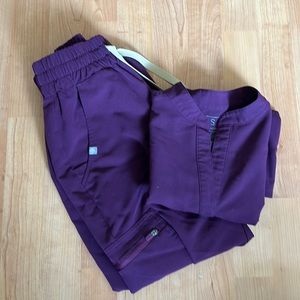 Figs Dark Purple Scrubs XXS